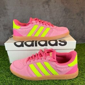 Adidas Breaknet Slwek Pink and Neon Green Sneakers size 11